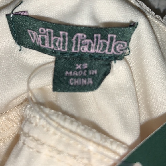 Wild Fable Linen Tiered Triangle Cup Dress - Picture 4 of 4